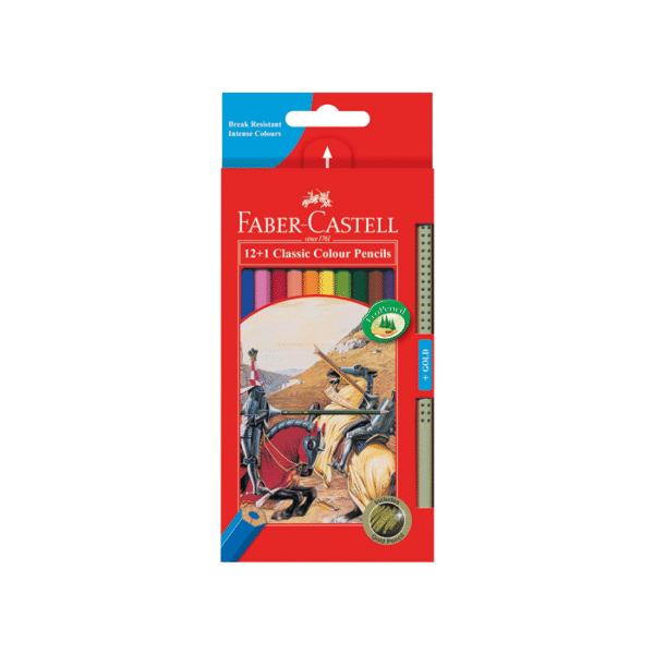 Paquet 12 Crayons De Couleur Faber Castell Long Classic