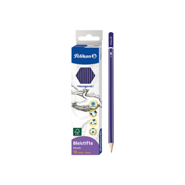 Crayon HB graphite noir – Boîte de 12